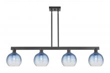 Innovations Lighting 716-4I-BK-G483-8SB - Brookhaven Globe - 4 Light - 48 inch - Matte Black - Stem hung - Island Light
