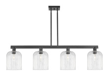 Innovations Lighting 716-4I-BK-G559-8CL - Bridal Veil - 4 Light - 51 inch - Matte Black - Stem hung - Island Light