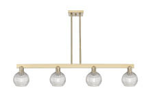 Innovations Lighting 716-4I-CB-G122C-6CL - Athens - 4 Light - 49 inch - Champagne Bronze - Stem hung - Island Light