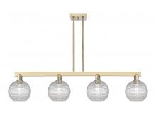 Innovations Lighting 716-4I-CB-G122C-8CL - Athens - 4 Light - 51 inch - Champagne Bronze - Stem hung - Island Light