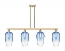 Innovations Lighting 716-4I-CB-G484-7SB - Brookhaven Flute - 4 Light - 48 inch - Champagne Bronze - Stem hung - Island Light