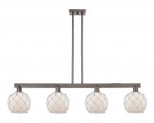 Innovations Lighting 716-4I-OB-G121-8RW - Farmhouse Rope - 4 Light - 51 inch - Oil Rubbed Bronze - Stem hung - Island Light
