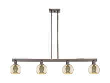 Innovations Lighting 716-4I-OB-G128-6 - Athens - 4 Light - 49 inch - Oil Rubbed Bronze - Stem hung - Island Light