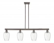 Innovations Lighting 716-4I-OB-G457-6CL - Preston Flute - 4 Light - 48 inch - Oil Rubbed Bronze - Stem hung - Island Light