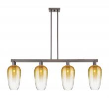 Innovations Lighting 716-4I-OB-G484-7AM - Brookhaven Flute - 4 Light - 48 inch - Oil Rubbed Bronze - Stem hung - Island Light