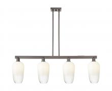 Innovations Lighting 716-4I-OB-G484-7OP - Brookhaven Flute - 4 Light - 48 inch - Oil Rubbed Bronze - Stem hung - Island Light