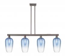Innovations Lighting 716-4I-OB-G484-7SB - Brookhaven Flute - 4 Light - 48 inch - Oil Rubbed Bronze - Stem hung - Island Light