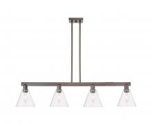 Innovations Lighting 716-4I-OB-GBC-82 - Berkshire Glass - 4 Light - 51 inch - Oil Rubbed Bronze - Stem hung - Island Light
