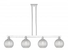 Innovations Lighting 716-4I-PC-G122C-8CL - Athens - 4 Light - 51 inch - Polished Chrome - Stem hung - Island Light