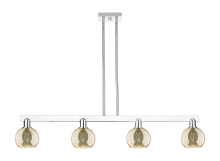 Innovations Lighting 716-4I-PC-G128-6 - Athens - 4 Light - 49 inch - Polished Chrome - Stem hung - Island Light