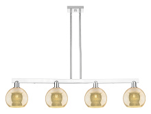 Innovations Lighting 716-4I-PC-G128-8 - Athens - 4 Light - 51 inch - Polished Chrome - Stem hung - Island Light
