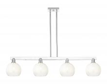 Innovations Lighting 716-4I-PC-G483-8OP - Brookhaven Globe - 4 Light - 48 inch - Polished Chrome - Stem hung - Island Light