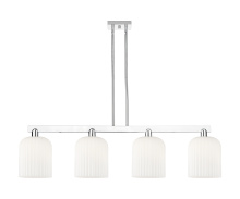 Innovations Lighting 716-4I-PC-G559-8GWH - Bridal Veil - 4 Light - 51 inch - Polished Chrome - Stem hung - Island Light