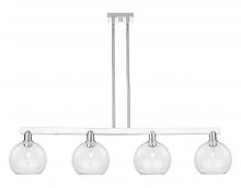 Innovations Lighting 716-4I-PN-G122-8 - Athens - 4 Light - 51 inch - Polished Nickel - Stem hung - Island Light