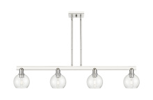 Innovations Lighting 716-4I-PN-G124-6 - Athens - 4 Light - 49 inch - Polished Nickel - Stem hung - Island Light