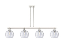 Innovations Lighting 716-4I-PN-G124-8 - Athens - 4 Light - 51 inch - Polished Nickel - Stem hung - Island Light
