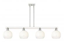 Innovations Lighting 716-4I-PN-G483-8OP - Brookhaven Globe - 4 Light - 48 inch - Polished Nickel - Stem hung - Island Light