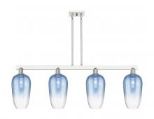 Innovations Lighting 716-4I-PN-G484-7SB - Brookhaven Flute - 4 Light - 48 inch - Polished Nickel - Stem hung - Island Light