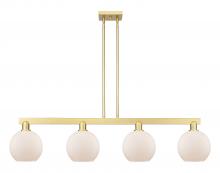 Innovations Lighting 716-4I-SG-G121-8 - Athens - 4 Light - 51 inch - Satin Gold - Stem hung - Island Light