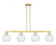 Innovations Lighting 716-4I-SG-G122-8 - Athens - 4 Light - 51 inch - Satin Gold - Stem hung - Island Light