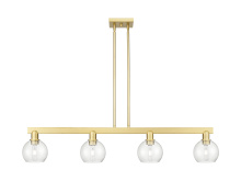 Innovations Lighting 716-4I-SG-G124-6 - Athens - 4 Light - 49 inch - Satin Gold - Stem hung - Island Light