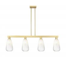 Innovations Lighting 716-4I-SG-G480-6OP - Brookhaven Almond - 4 Light - 48 inch - Satin Gold - Stem hung - Island Light