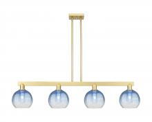 Innovations Lighting 716-4I-SG-G483-8SB - Brookhaven Globe - 4 Light - 48 inch - Satin Gold - Stem hung - Island Light