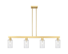 Innovations Lighting 716-4I-SG-G802 - Clymer - 4 Light - 47 inch - Satin Gold - Stem hung - Island Light