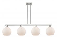 Innovations Lighting 716-4I-SN-G121-8 - Athens - 4 Light - 51 inch - Brushed Satin Nickel - Stem hung - Island Light