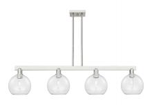 Innovations Lighting 716-4I-SN-G122-8 - Athens - 4 Light - 51 inch - Brushed Satin Nickel - Stem hung - Island Light
