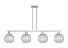 Innovations Lighting 716-4I-SN-G122C-8CL - Athens - 4 Light - 51 inch - Brushed Satin Nickel - Stem hung - Island Light