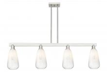 Innovations Lighting 716-4I-SN-G480-6OP - Brookhaven Almond - 4 Light - 48 inch - Brushed Satin Nickel - Stem hung - Island Light