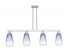 Innovations Lighting 716-4I-SN-G480-6SB - Brookhaven Almond - 4 Light - 48 inch - Brushed Satin Nickel - Stem hung - Island Light