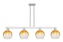 Innovations Lighting 716-4I-SN-G483-8AM - Brookhaven Globe - 4 Light - 48 inch - Brushed Satin Nickel - Stem hung - Island Light