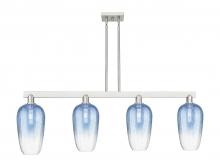Innovations Lighting 716-4I-SN-G484-7SB - Brookhaven Flute - 4 Light - 48 inch - Brushed Satin Nickel - Stem hung - Island Light