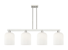 Innovations Lighting 716-4I-SN-G559-8GWH - Bridal Veil - 4 Light - 51 inch - Brushed Satin Nickel - Stem hung - Island Light