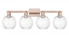Innovations Lighting 716-4W-AC-G458-7CL - Preston Globe - 4 Light - 36 inch - Antique Copper - Bath Vanity Light