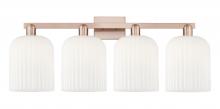 Innovations Lighting 716-4W-AC-G559-8GWH - Bridal Veil - 4 Light - 35 inch - Antique Copper - Bath Vanity Light