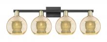 Innovations Lighting 716-4W-BAB-G128-8 - Athens - 4 Light - 35 inch - Black Antique Brass - Bath Vanity Light