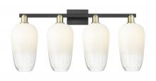 Innovations Lighting 716-4W-BAB-G484-7OP - Brookhaven Flute - 4 Light - 36 inch - Black Antique Brass - Bath Vanity Light
