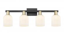 Innovations Lighting 716-4W-BAB-G559-5GWH - Bridal Veil - 4 Light - 36 inch - Black Antique Brass - Bath Vanity Light