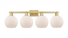 Innovations Lighting 716-4W-BB-G121-8 - Athens - 4 Light - 35 inch - Brushed Brass - Bath Vanity Light