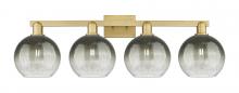 Innovations Lighting 716-4W-BB-G483-8SL - Brookhaven Globe - 4 Light - 36 inch - Brushed Brass - Bath Vanity Light