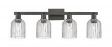 Innovations Lighting 716-4W-BK-G559-5CL - Bridal Veil - 4 Light - 36 inch - Matte Black - Bath Vanity Light