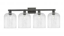 Innovations Lighting 716-4W-BK-G559-8CL - Bridal Veil - 4 Light - 35 inch - Matte Black - Bath Vanity Light