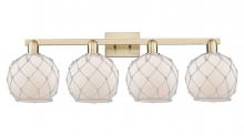 Innovations Lighting 716-4W-CB-G121-8RW - Farmhouse Rope - 4 Light - 35 inch - Champagne Bronze - Bath Vanity Light