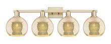 Innovations Lighting 716-4W-CB-G128-8 - Athens - 4 Light - 35 inch - Champagne Bronze - Bath Vanity Light