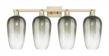Innovations Lighting 716-4W-CB-G484-7SL - Brookhaven Flute - 4 Light - 36 inch - Champagne Bronze - Bath Vanity Light