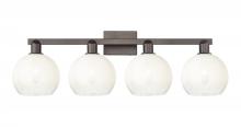 Innovations Lighting 716-4W-OB-G483-8OP - Brookhaven Globe - 4 Light - 36 inch - Oil Rubbed Bronze - Bath Vanity Light