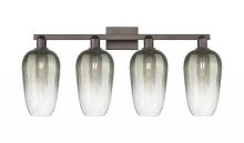 Innovations Lighting 716-4W-OB-G484-7SL - Brookhaven Flute - 4 Light - 36 inch - Oil Rubbed Bronze - Bath Vanity Light